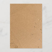 Ocean Wave, Beach Wedding Detail Begleitkarte (Rückseite)