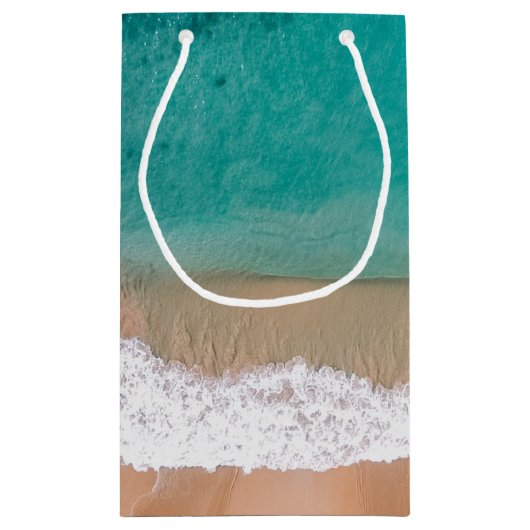 Ocean Wave, Beach Wedding Gefallen Kleine Geschenktüte (Rückseite)