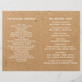 Ocean Wave, Beach Wedding Program (Rückseite)