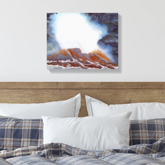 Ocean Wave Canvas Print Leinwanddruck (Insitu (Schlafzimmer))
