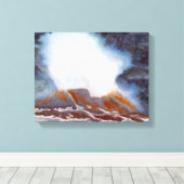 Ocean Wave Canvas Print Leinwanddruck (Insitu (Holzboden))