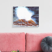 Ocean Wave Canvas Print Leinwanddruck (Insitu (Wohnzimmer))