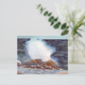 Ocean Wave Card Postkarte (Stehend Vorderseite)