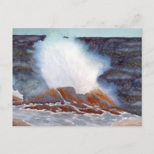 Ocean Wave Card Postkarte (Vorderseite)