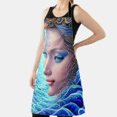Ocean Wave Fantasy Goddess Art Schürze (InSitu)