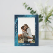 Ocean Wave Foto Save the Date Benutzerdefiniertes  Postkarte (Stehend Vorderseite)