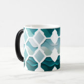 Ocean Wave Geometry - Color Morphing Tasse 15 oz (Vorderseite Links)
