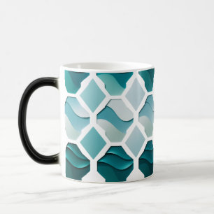 Ocean Wave Geometry - Color Morphing Tasse 15 oz