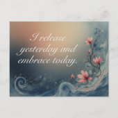 Ocean Wave Inspirational Calming Message Postkarte (Vorderseite)