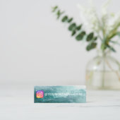OCEAN WAVE INSTAGRAM-DESIGN MINI VISITENKARTE (Stehend Vorderseite)