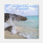 Ocean Wave John Smith's Bay Beach Bermuda Magnet (Vorne)