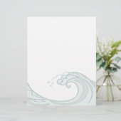 Ocean Wave Letterhead (Stehend Vorderseite)