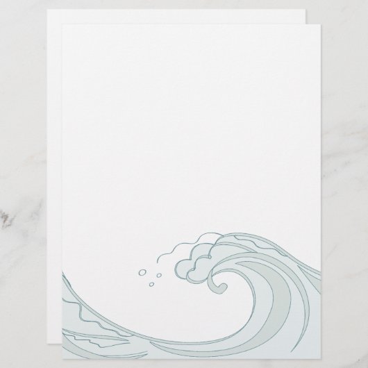 Ocean Wave Letterhead (Vorne/Hinten)