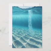 Ocean Wave Luxury Invitation Save The Date (Rückseite)