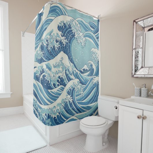 Ocean Wave Serenity Shower Curtain Duschvorhang (Beispiel)