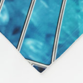 Ocean Wave Spiral Mosaik Art Fleecedecke (Ecke)
