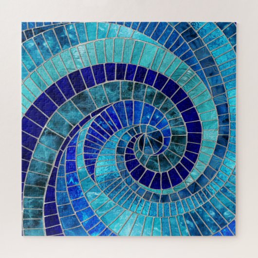 Ocean Wave Spiral Mosaik Art Puzzle (Horizontal)
