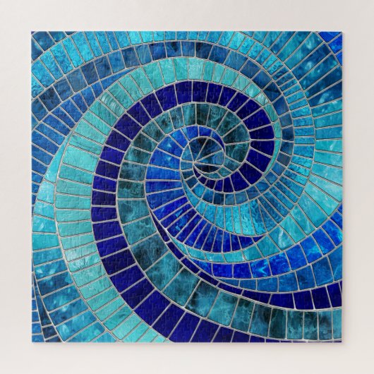 Ocean Wave Spiral Mosaik Art Puzzle (Vertikal)