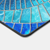 Ocean Wave Spiral Mosaik Art Schreibtischunterlage (Ecke)