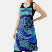 Ocean Wave Spiral Mosaik Art Schürze (InSitu)