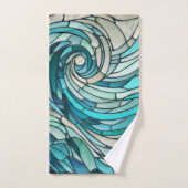 Ocean Wave Spiral Mosaik Badhandtuch Set (Handtuch)