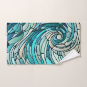 Ocean Wave Spiral Mosaik Badhandtuch Set (Handtuch)