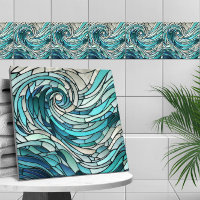 Ocean Wave Spiral Mosaik