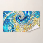 Ocean Wave Sun Mosaik Art Badhandtuch Set (Handtuch)