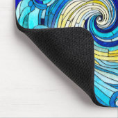 Ocean Wave Sun Mosaik Art Mousepad (Ecke)