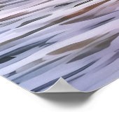 Ocean Wave Sunset Illustriert Art Poster (Ecke)