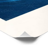 OCEAN Wave Surfer – Retro Surf Lifestyle Art Poster (Ecke)