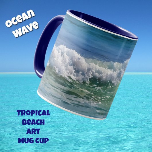 Ocean Wave Tropical Beach Art Tasse Cup