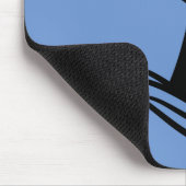 Ocean Wave Whale Tail Silhouette Mousepad (Ecke)