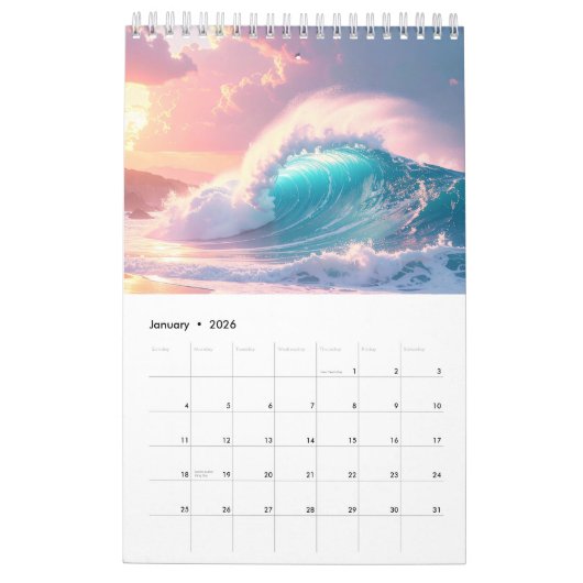 OCEAN WAVES - 2026 - KALENDER (Jan 2026)