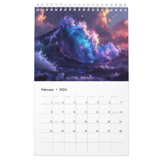 OCEAN WAVES - 2026 - KALENDER (Feb 2026)