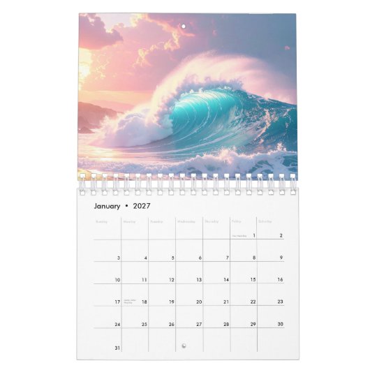 OCEAN WAVES - 2026 - KALENDER (Jan 2027)