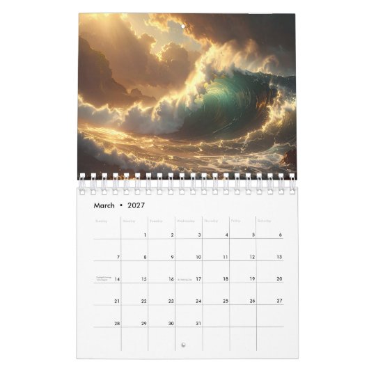 OCEAN WAVES - 2026 - KALENDER (Mär 2027)