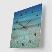Ocean Waves Acryl Wall Clock Quadratische Wanduhr (Winkel)