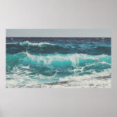 Ocean Waves am Beach Foto Poster (Vorne)