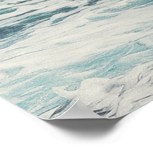 Ocean Waves am Beach Foto Poster (Ecke)