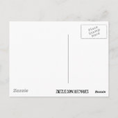 Ocean Waves Aqua Blue Muster Postkarte (Rückseite)