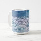 Ocean Waves Beach Art Tassen Cup (Vorderseite Links)