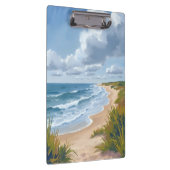 Ocean Waves | Beach Coastal Painted Klemmbrett (Rechts)