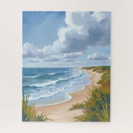 Ocean Waves | Beach Coastal Painted Puzzle