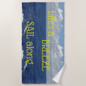 Ocean Waves Beach Handtuch (Vorderseite)