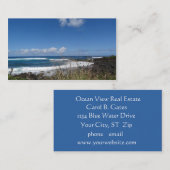 Ocean Waves Beach Hawaii Fotografie Visitenkarte (Vorne/Hinten)