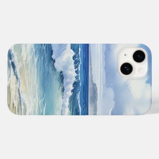 Ocean Waves Beach House Ästhetik Case-Mate iPhone Hülle (Rückseite (Horizontal))