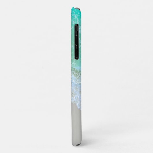 Ocean Waves, Beach Sand, rosa Skriptname Case-Mate iPhone Hülle (Hinten/Links)