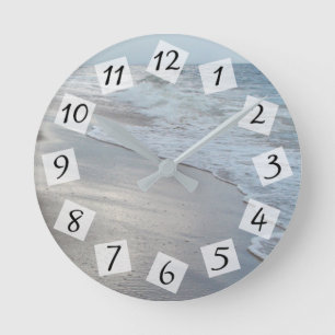 Ocean Waves Beach Sturm Runde Wanduhr