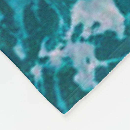 Ocean Waves Beach Tropical Name Gift For Her Fleecedecke (Ecke)